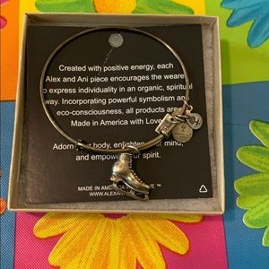 Like new Alex and ani figure skate bracelet